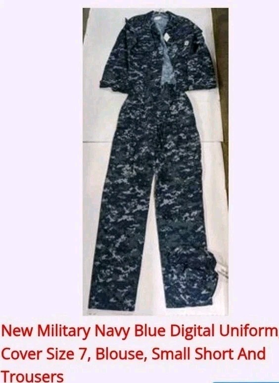 U.S. Navy NWU Type I Digital Camo Uniform Set Blouse & Pants Small NWT