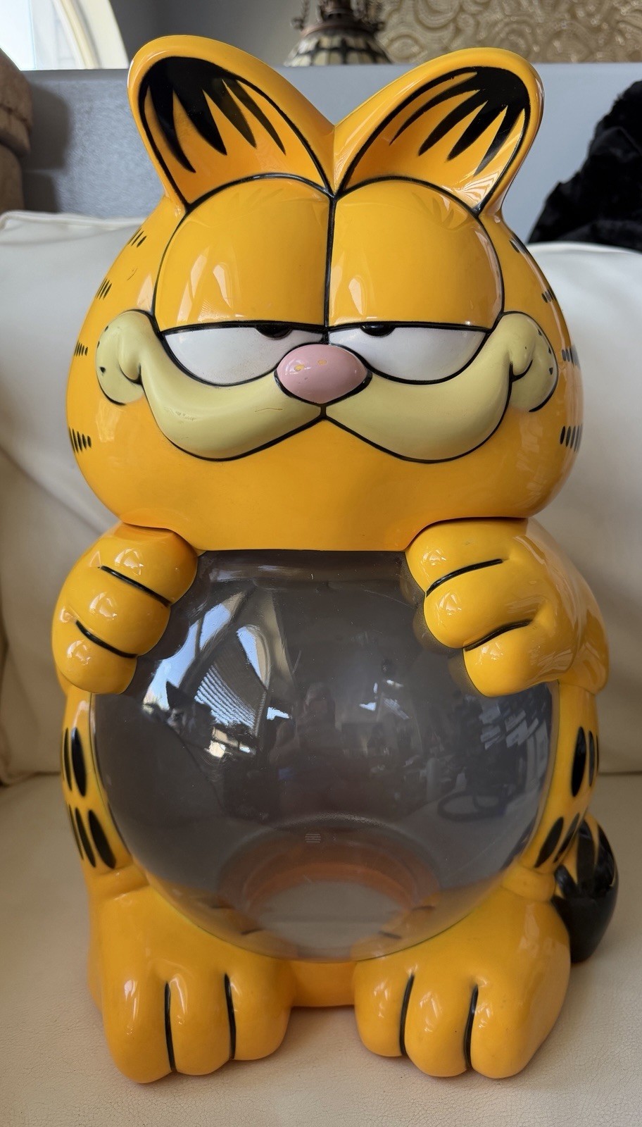 Vintage 1978 Garfield Yellow Aquarium Fish Tank Hawkeye GFA-700 2 Gallon