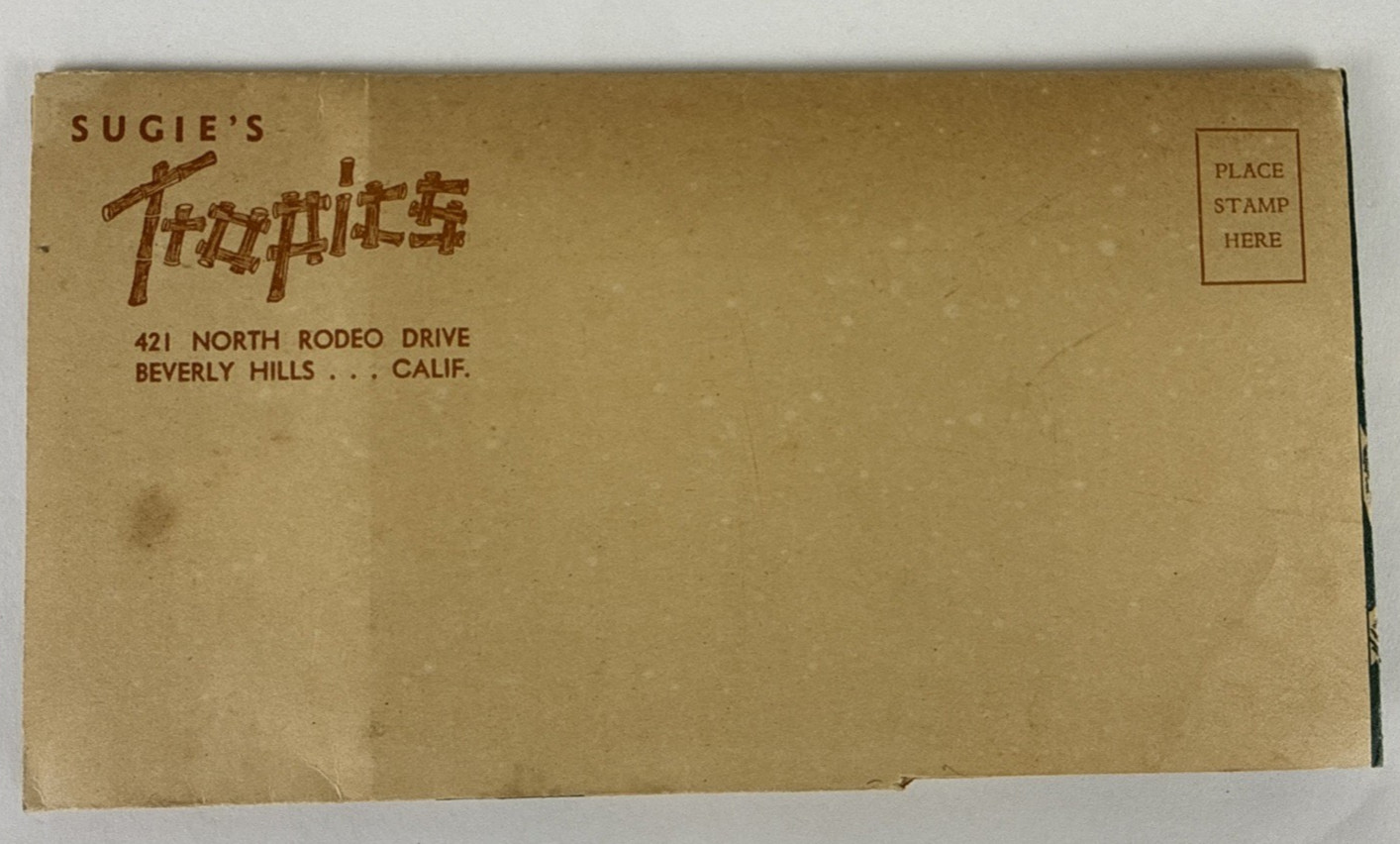 Sugie\'s Tropics Beverly Hills 1940\'s menu-Celebrity named drinks, 3 Monkeys
