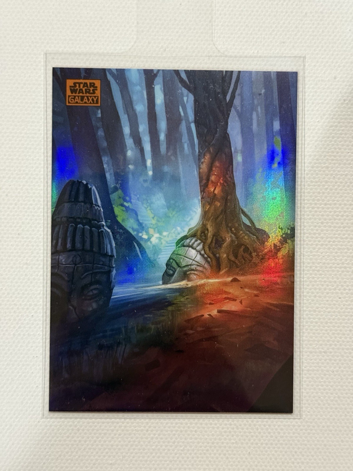 2024 Topps Star Wars Galaxy Gungan Sacred Place Orange Refractor /25 AN-7