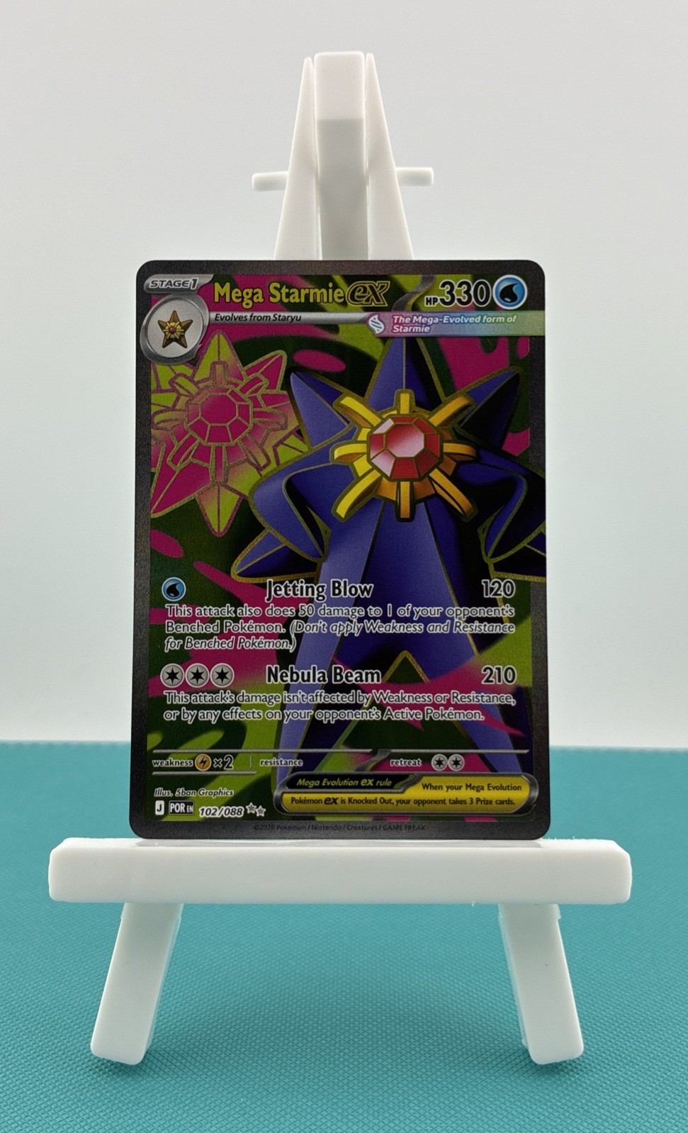 Pokémon TCG - Perfect Order - Mega Starmie EX Ultra Rare 102/088 (C)