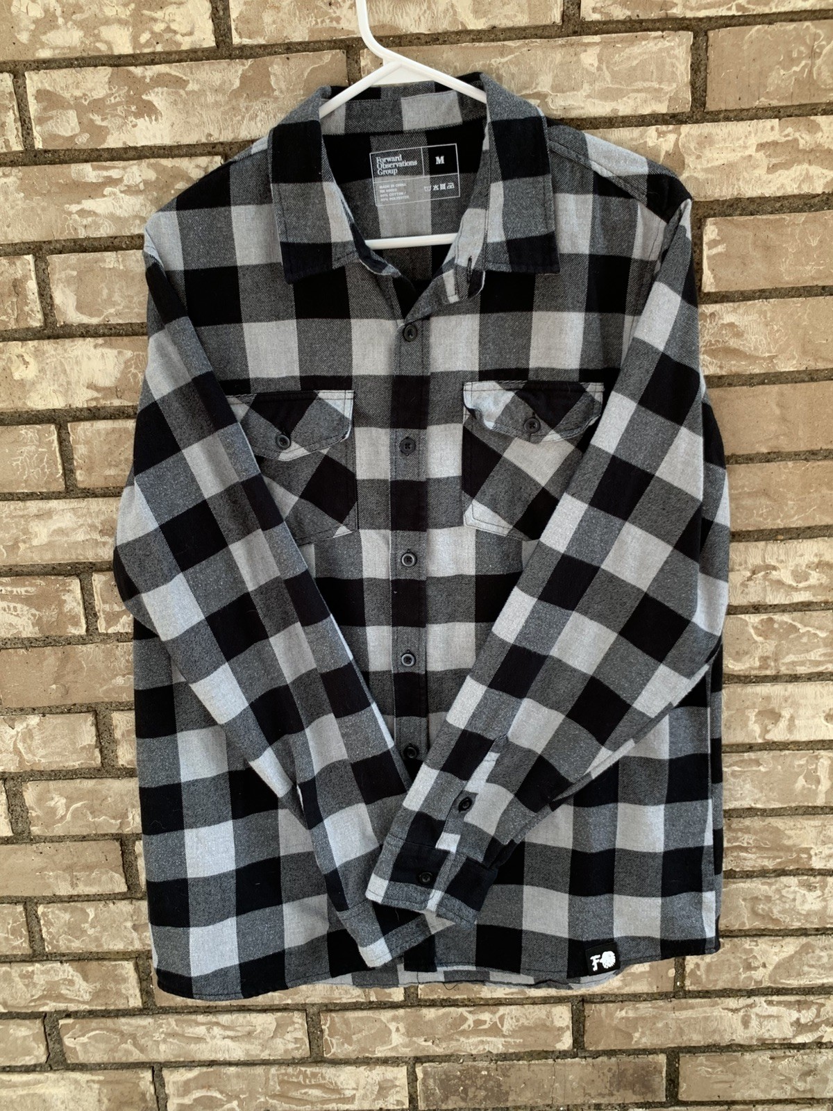 Forward Observations Group Fog Flannel Shirt Medium