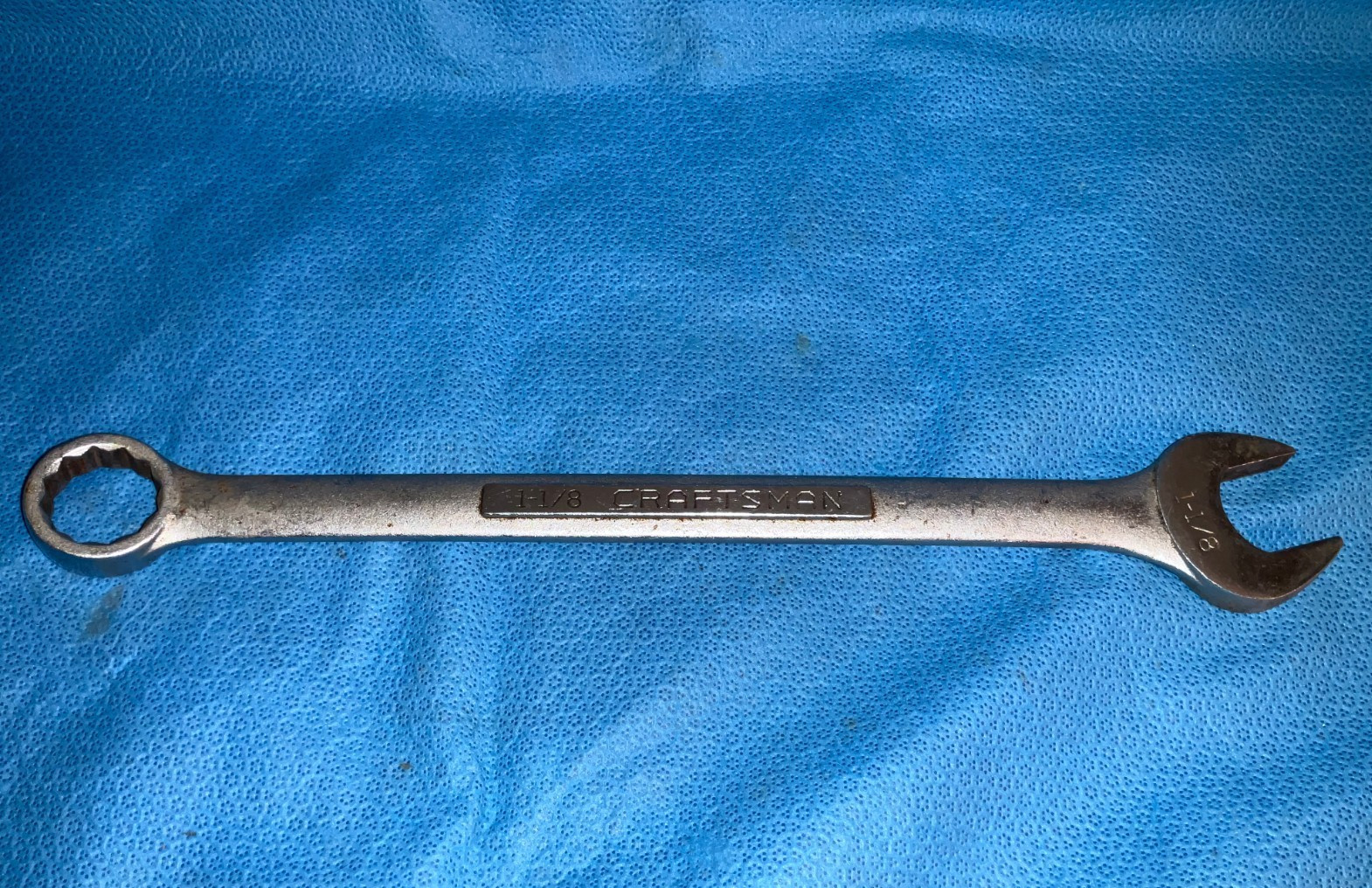 Vintage Craftsman -V- Series 12 Point 1-1/8 Combination Wrench 44707