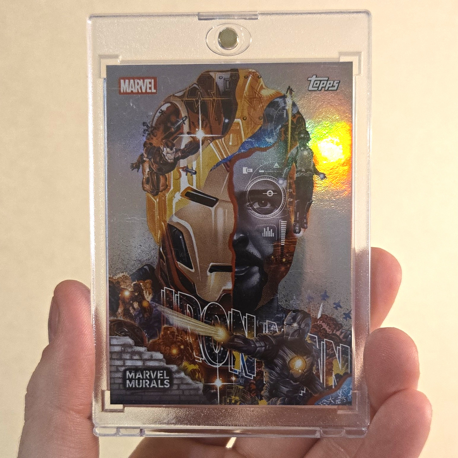 Topps 2026 Marvel Murals MU1 Iron Man Hologram Non-Sport Card Tristan Eaton