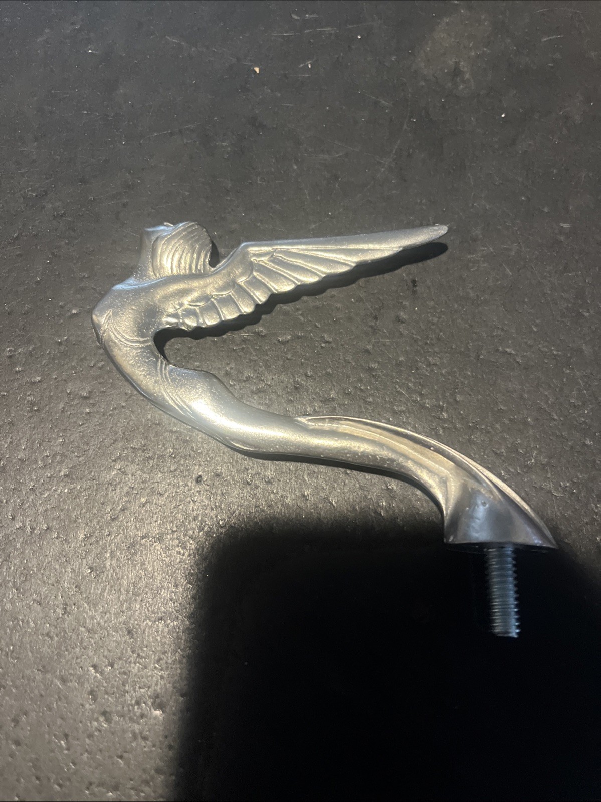 Vintage Art Deco Flying Lady Winged Goddess Hood Ornament Car Mascot Rat Rod
