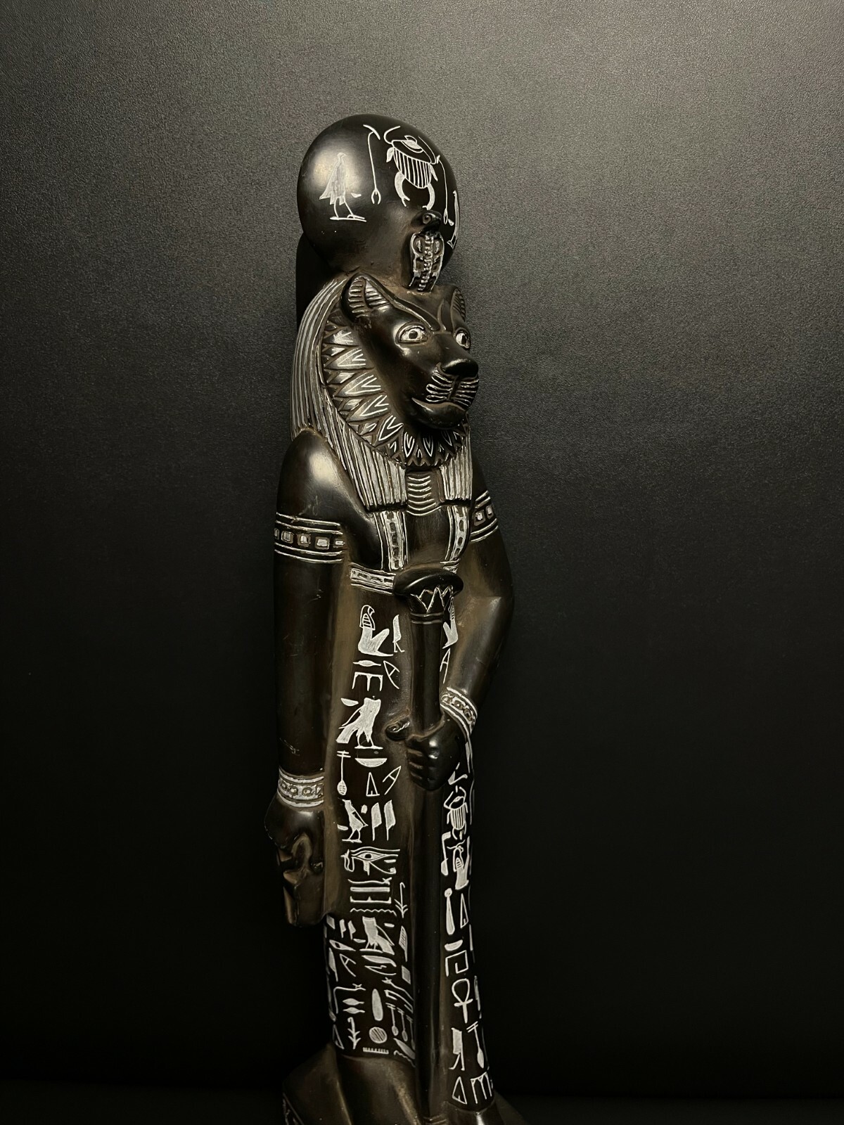 SEKHMET The Egyptian Lion Goddess of war and Healing Standing & wearing sun disk