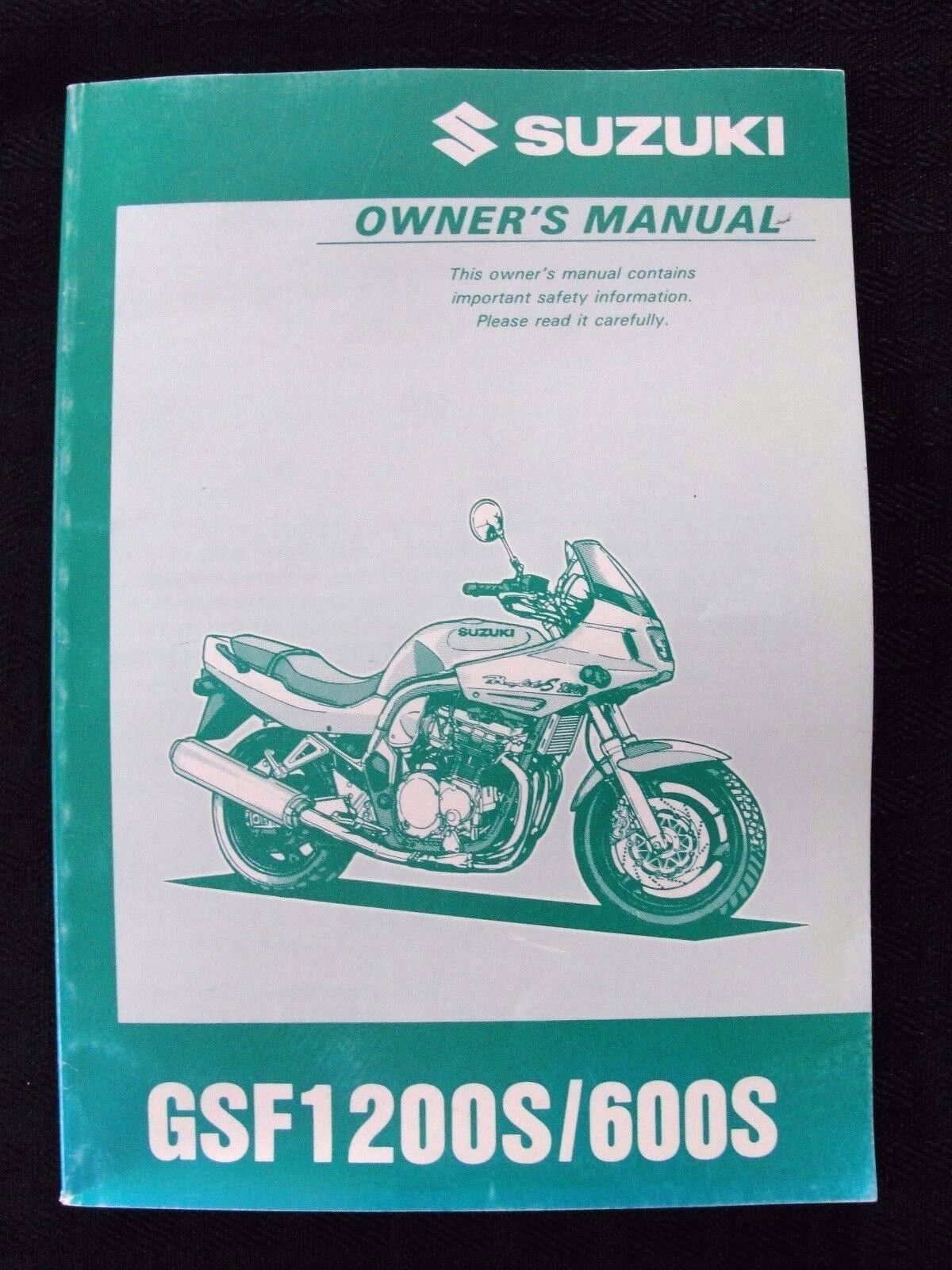1996 1997 SUZUKI 600 1200 GSF600S GSF1200F MOTORCYCLE OWNER\'S MANUAL VERY CLEAN