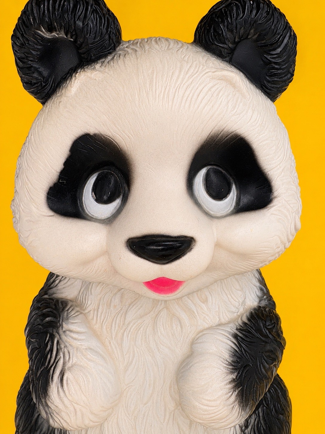 🐼 CUTE Vintage Blow Mold Large Panda Bear Piggy Bank 60s 70s Kitsch Big Eyes 🐼 CUTE Vintage Blow Mold Large Panda Bear Piggy Bank 60s 70s Kitsch Big Eyes