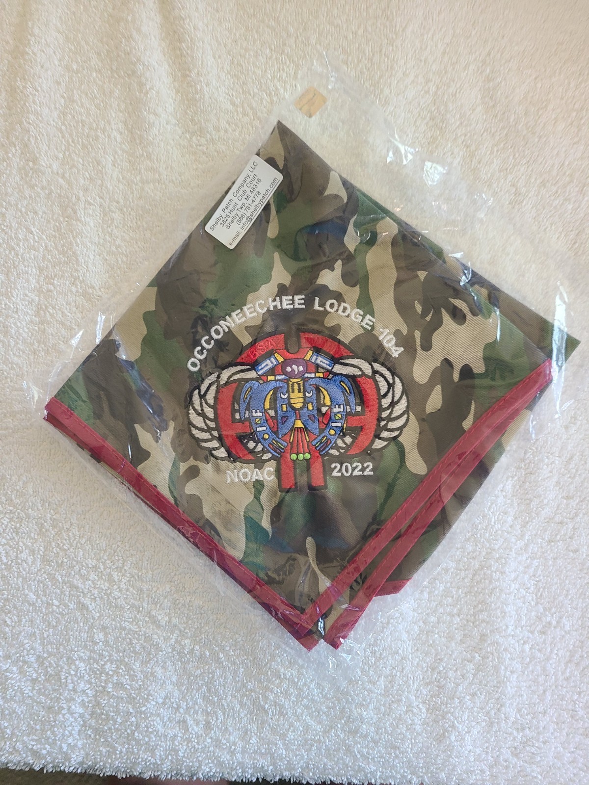 Order of the Arrow Occoneechee Lodge 104 2022 NOAC Neckerchief OA / BSA