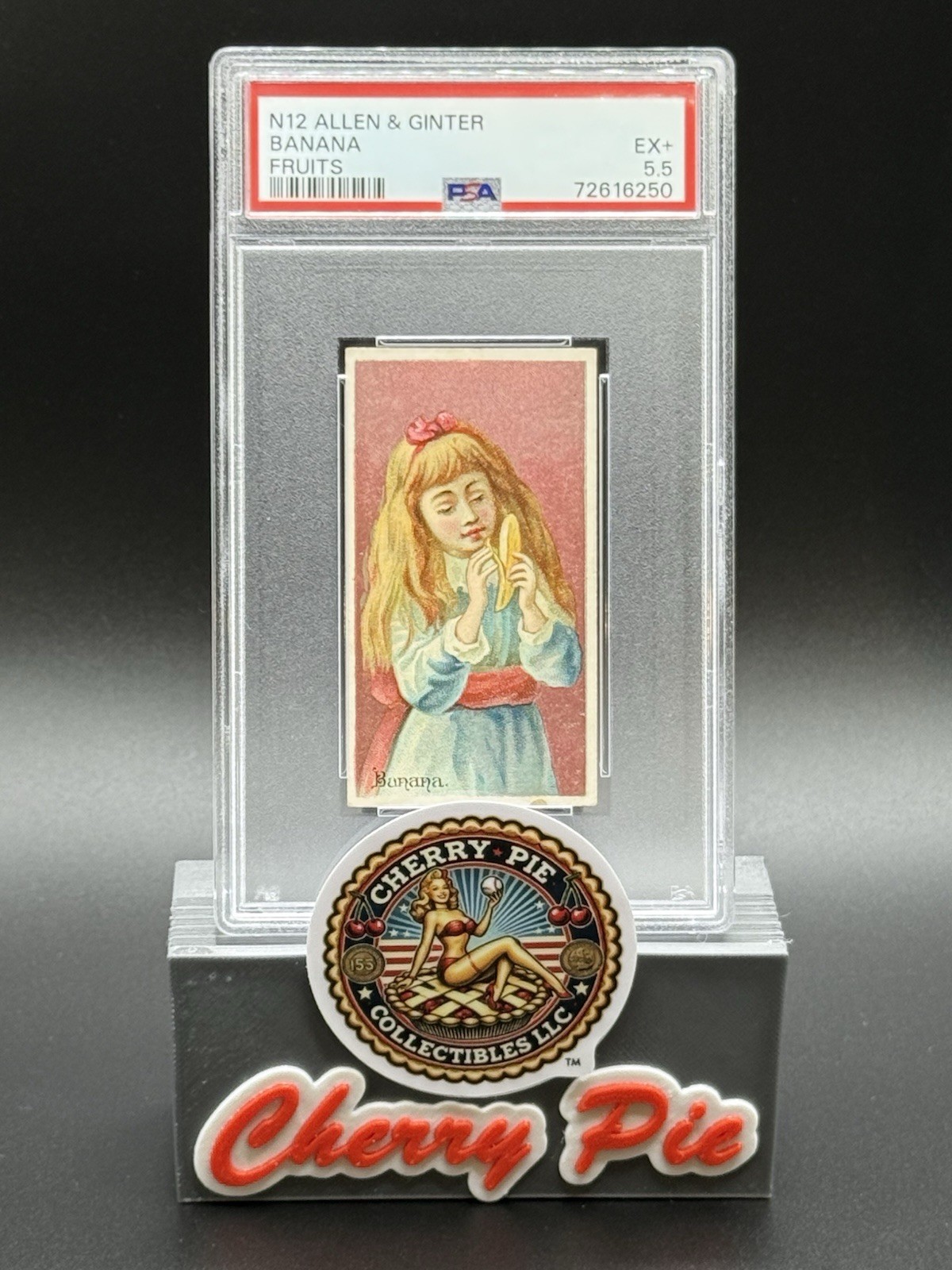 RARE 1891 N12 Allen & Ginter Fruits - Banana PSA 5.5 EX+