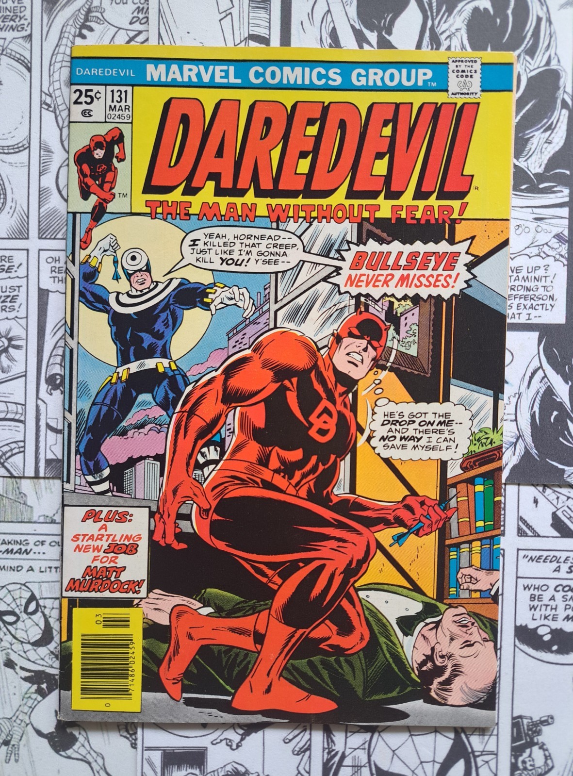 Daredevil #131 First Appearance of Bullseye w/ Marvel Value Stamp 1976