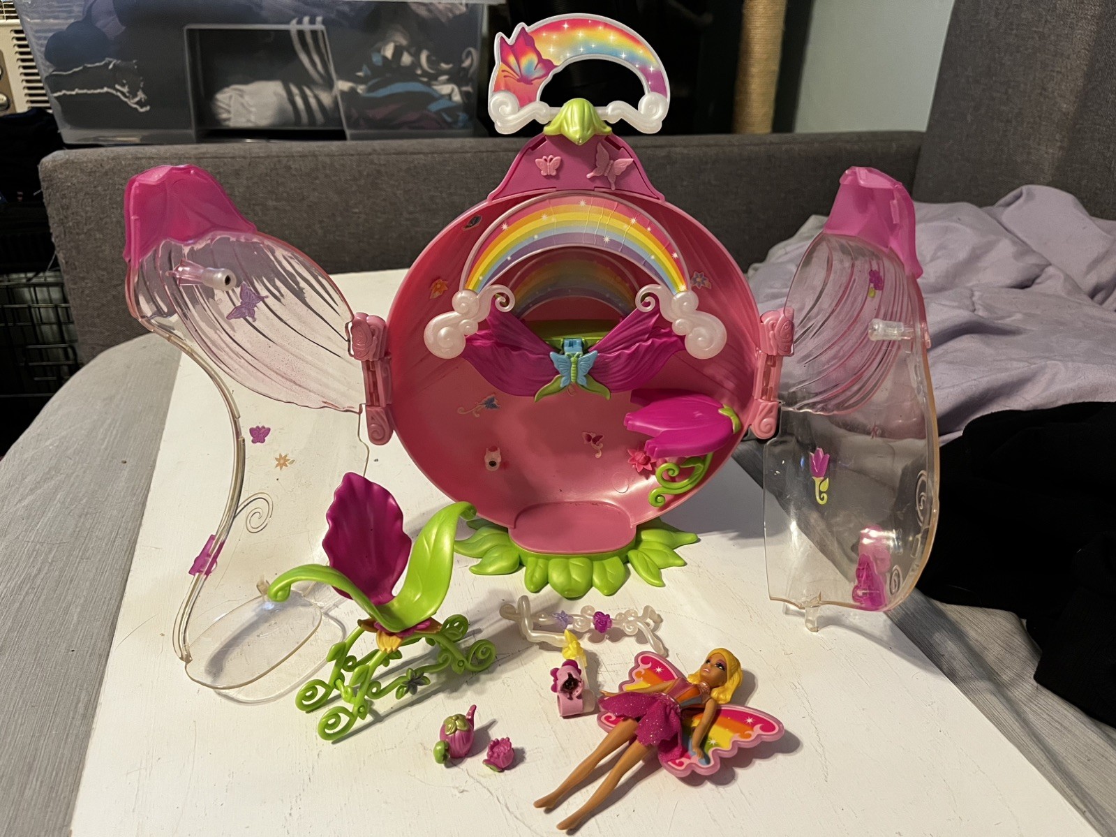 Barbie magic of the rainbow playset incomplete RARE HTF
