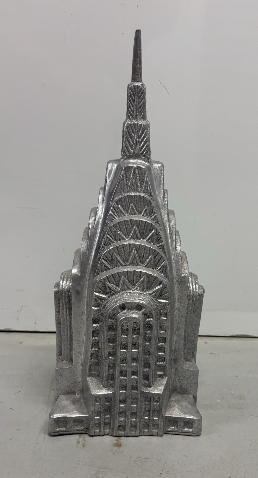 Chrysler building figurine, NYC, 16” x 7” x 7” Metal Unique