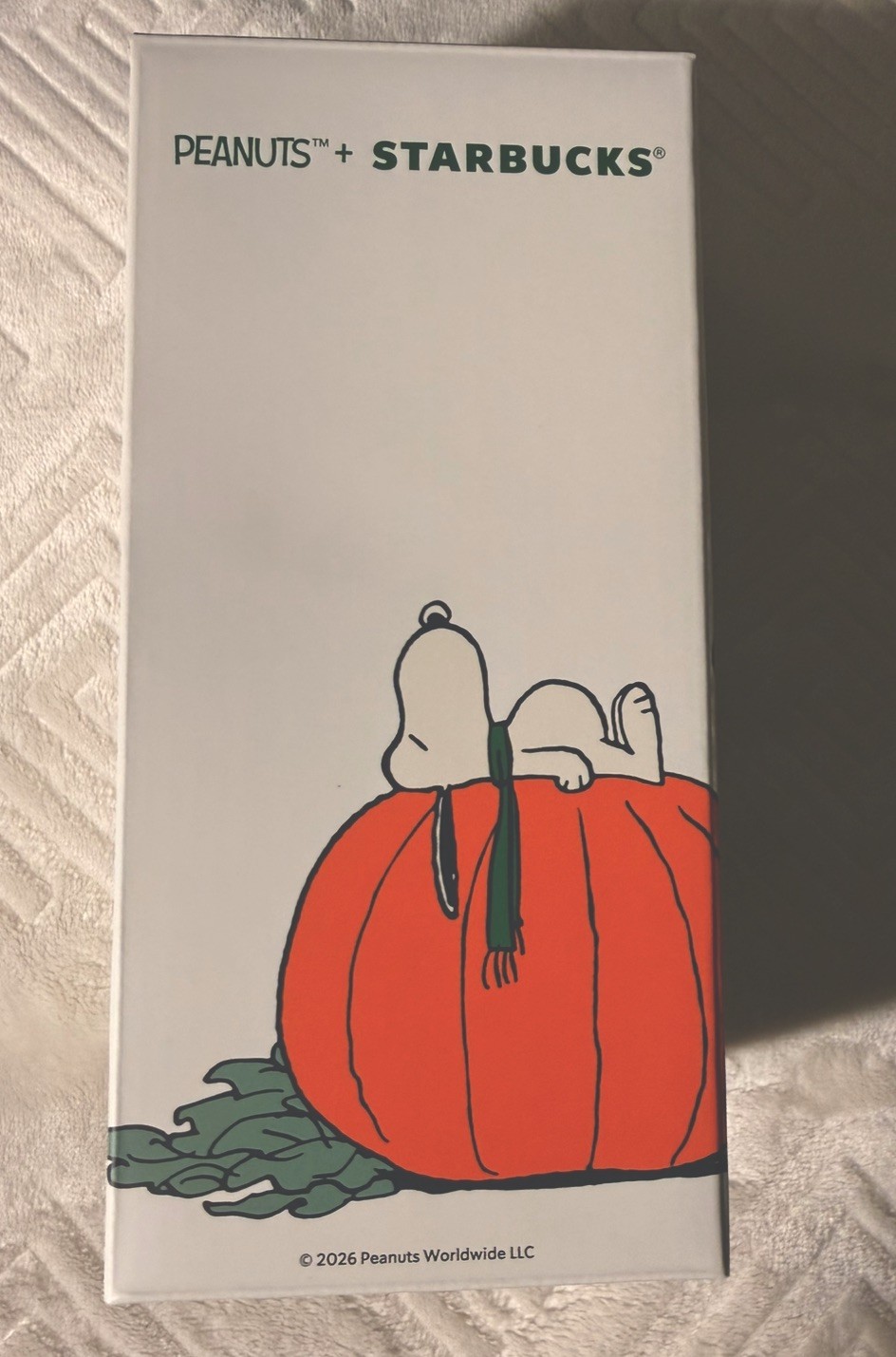 Starbucks-  The Great Pumpkin Snoopy Peanuts Tumbler 2026. Limited