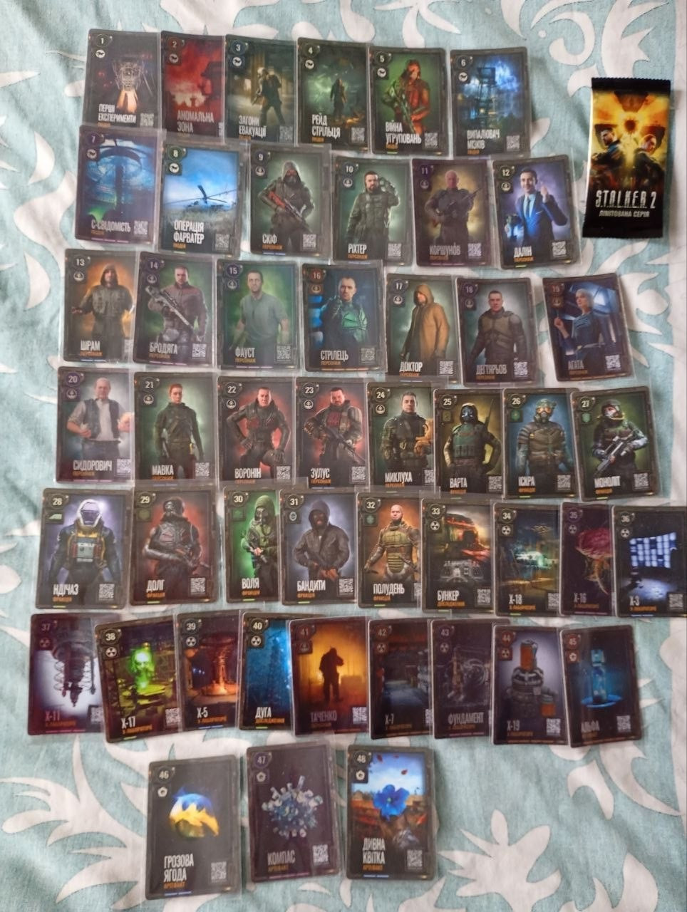 STALKER 2 ATB Ukraine Full Set 48/48 Cards Heart of Chornobyl Collection