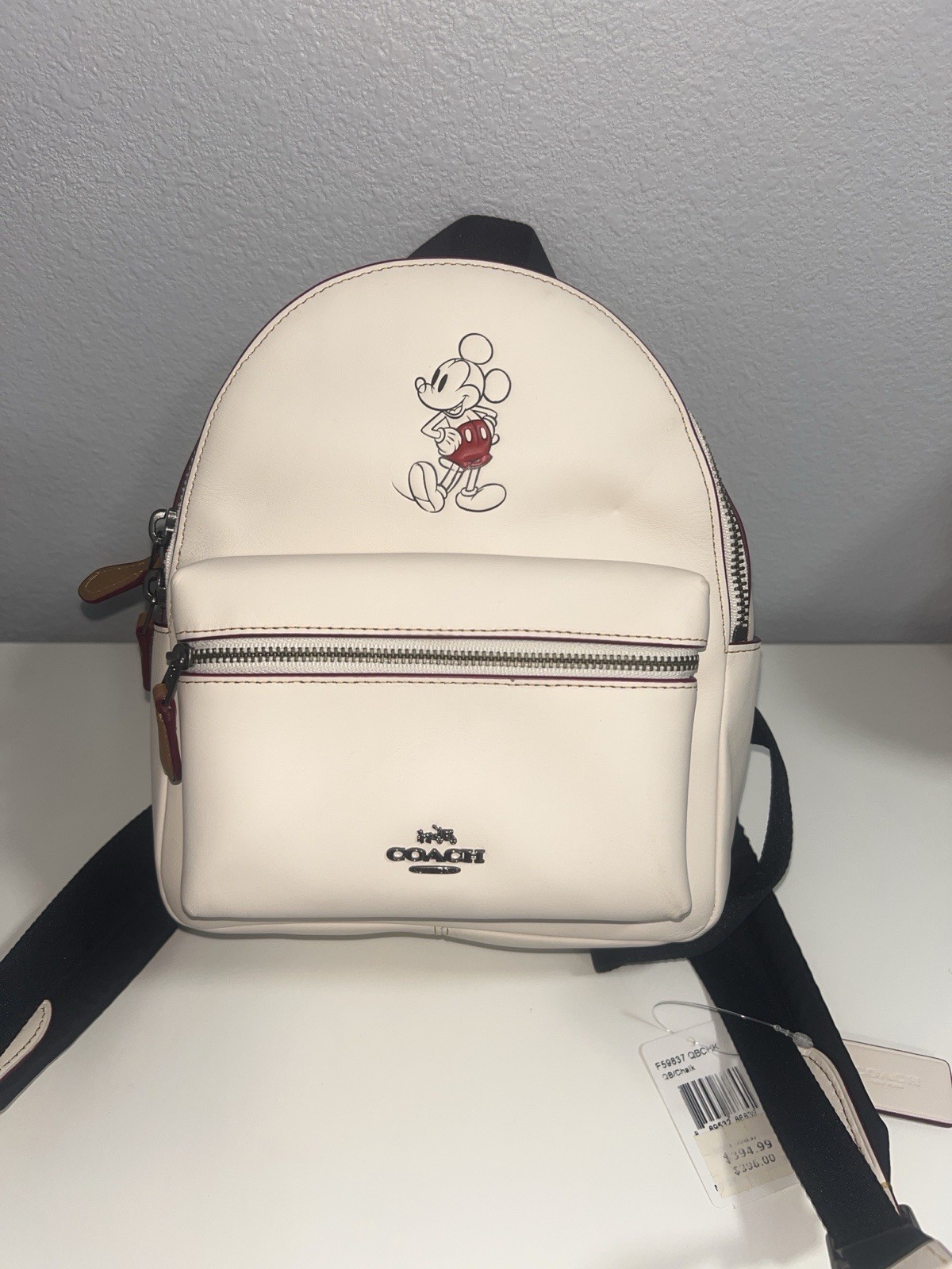 Coach Limited Edition Disney Micky Mini Charlie Leather Backpack F59837