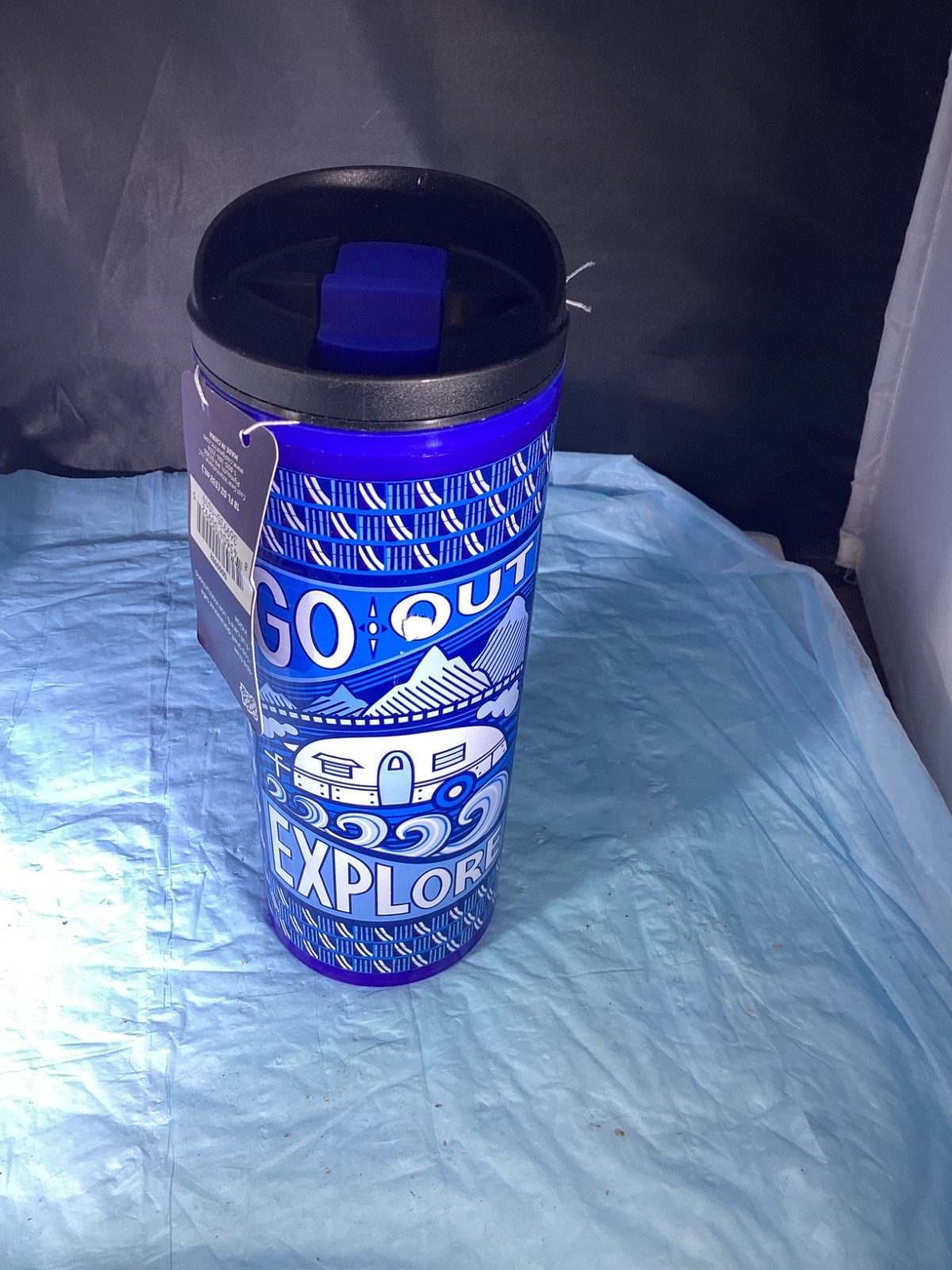 Cool Gear Double insulted BLUE Tumbler Mug Super Lid 16 oz. Cool Gear Double insulted BLUE Tumbler Mug Super Lid 16 oz.