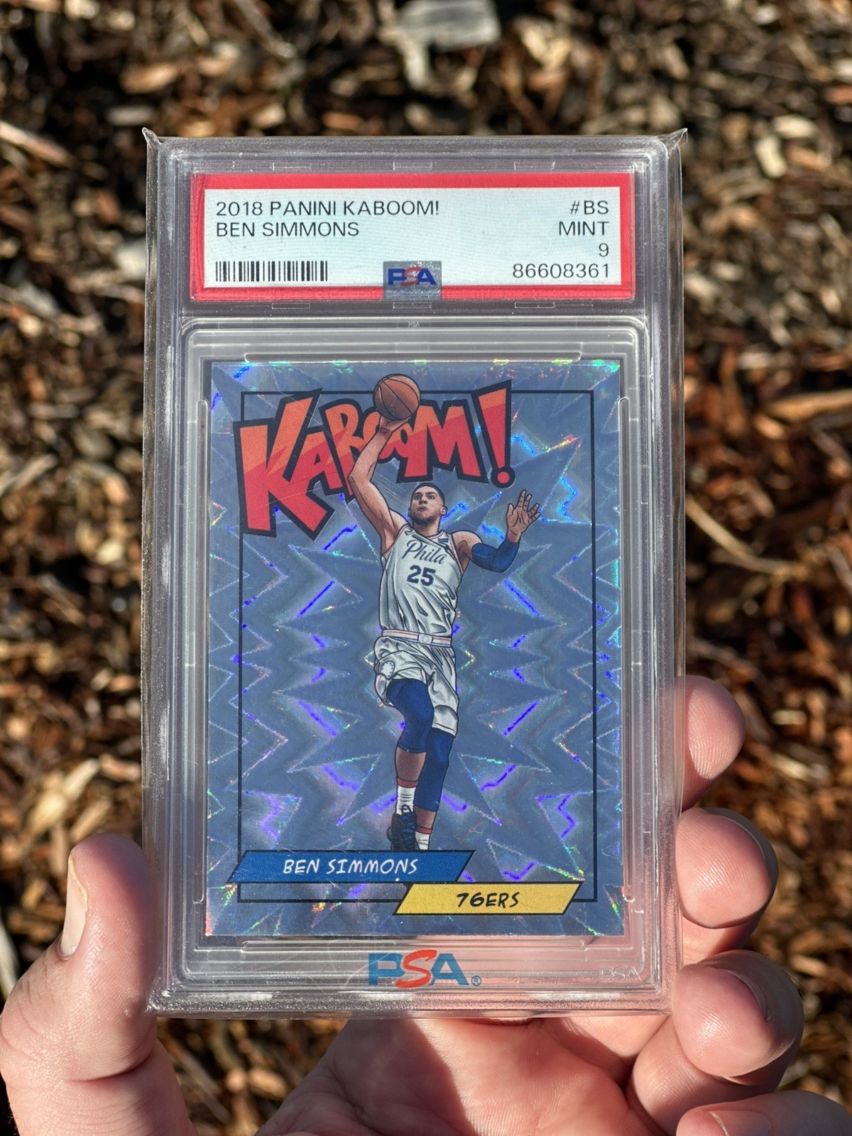 2018 PANINI KABOOM #BS BEN SIMMONS PSA 9