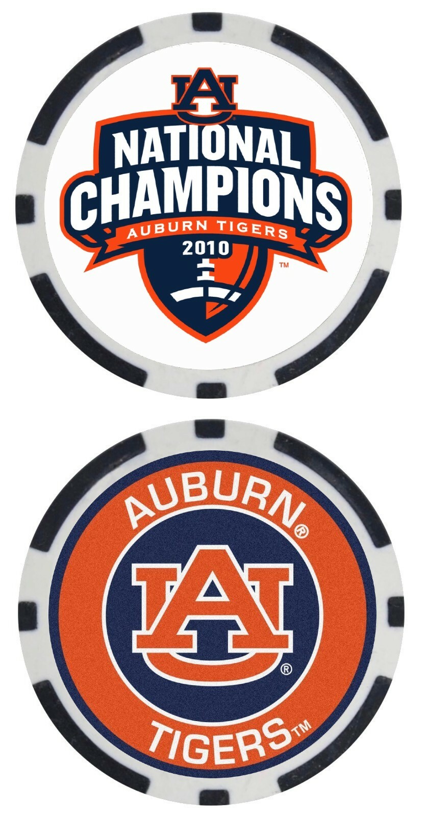2010 NATIONAL CHAMPIONSHIP - AUBURN TIGERS - COLLECTORS ITEM - POKER CHIP