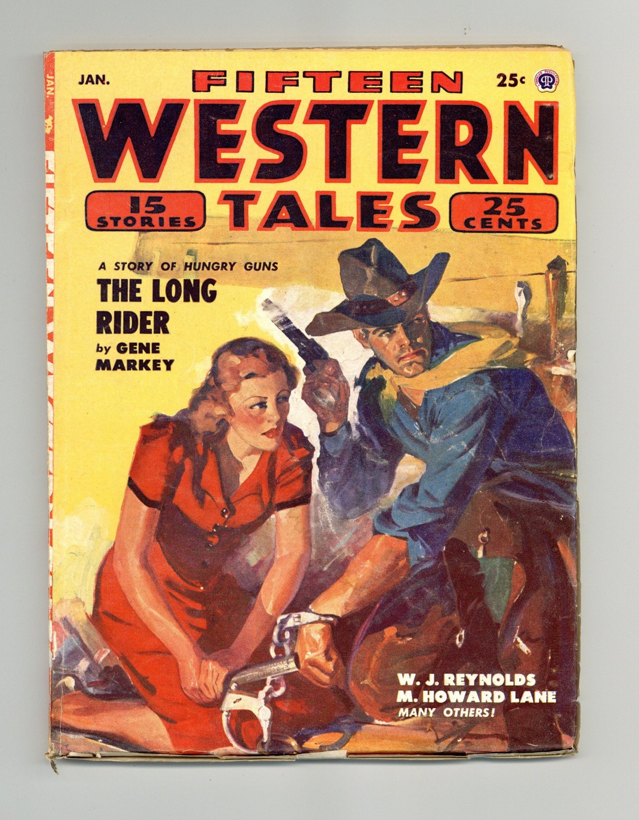 Fifteen Western Tales Pulp Vol. 28 #1 GD/VG 3.0 1954 Low Grade