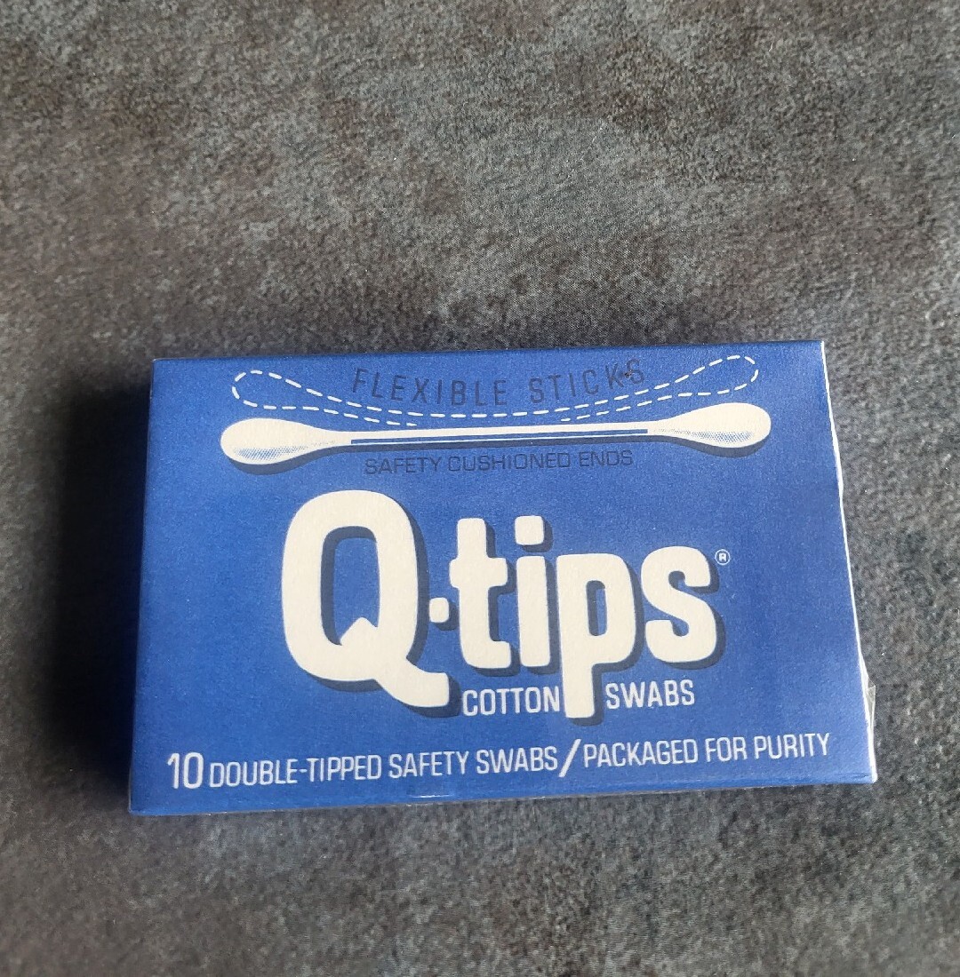 Vintage Flexible Q-Tips Cotton Swabs ( 10 count) #291756 - 100% Cotton NEW