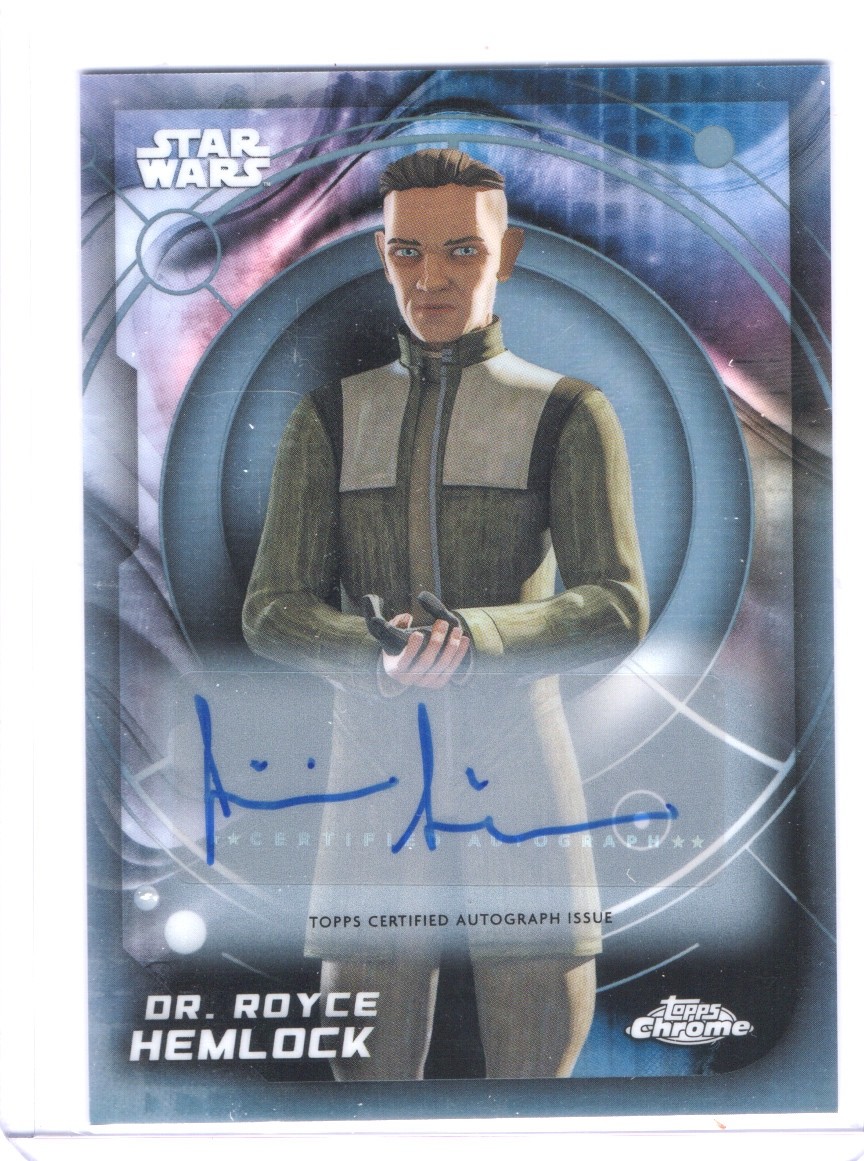 2026 Topps Chrome Star Wars #194 Jimmi Simpsonn as Dr. Royce Hemlock Auto