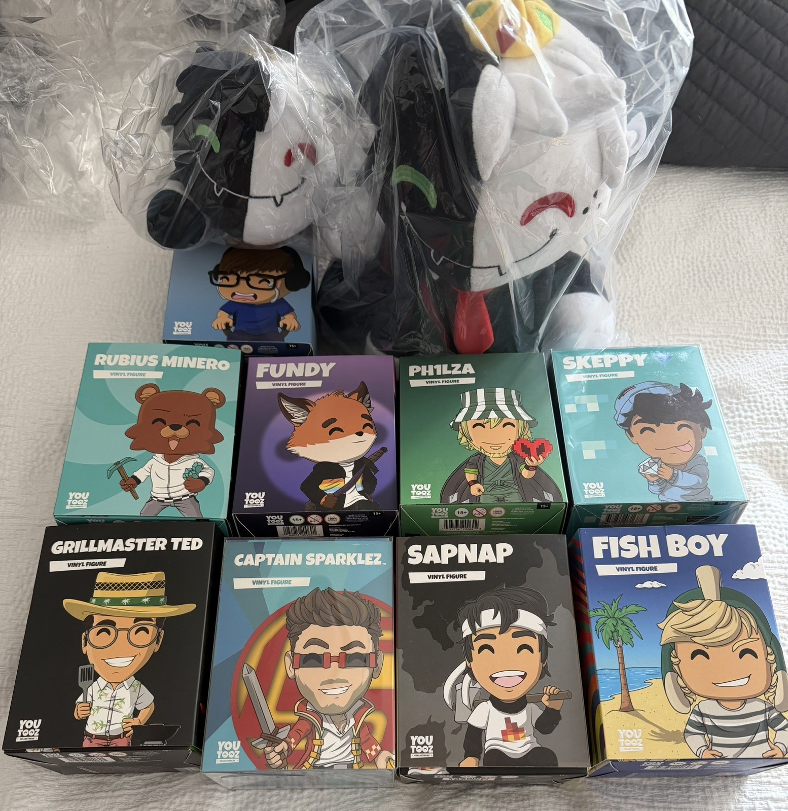YOUTOOZ - MINECRAFT YOUTUBER LOT COLLECTIBLE BUNDLE LOT OF 11 AUTHENTIC BRANDNEW
