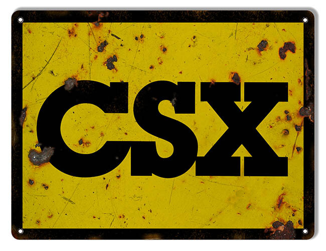 CSX RAILROAD BLACK & YELLOW 12