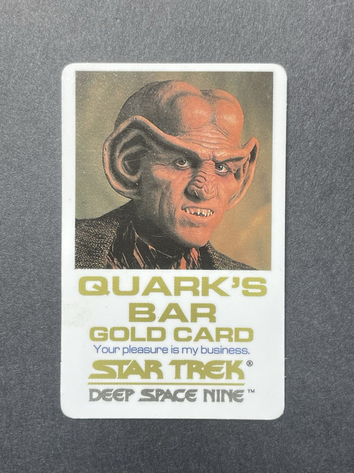 Quark\'s Bar Gold Card Star Trek Deep Space 9 1993 Antioch Publishing