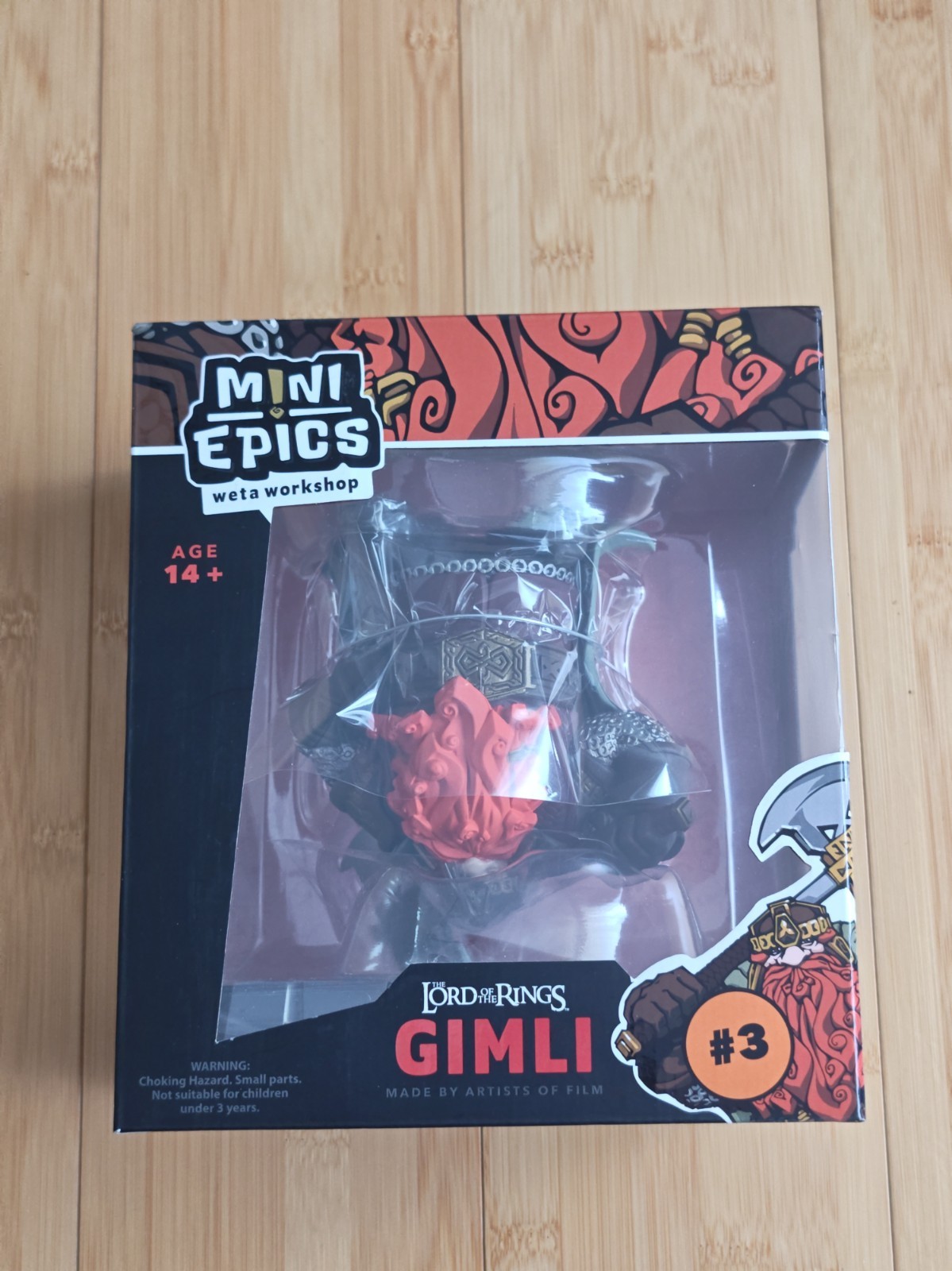 UPSIDE DOWN GIMLI Weta Mini Epics Gimli #26 Vinyl Figure LOTR 20th ERROR SEALED