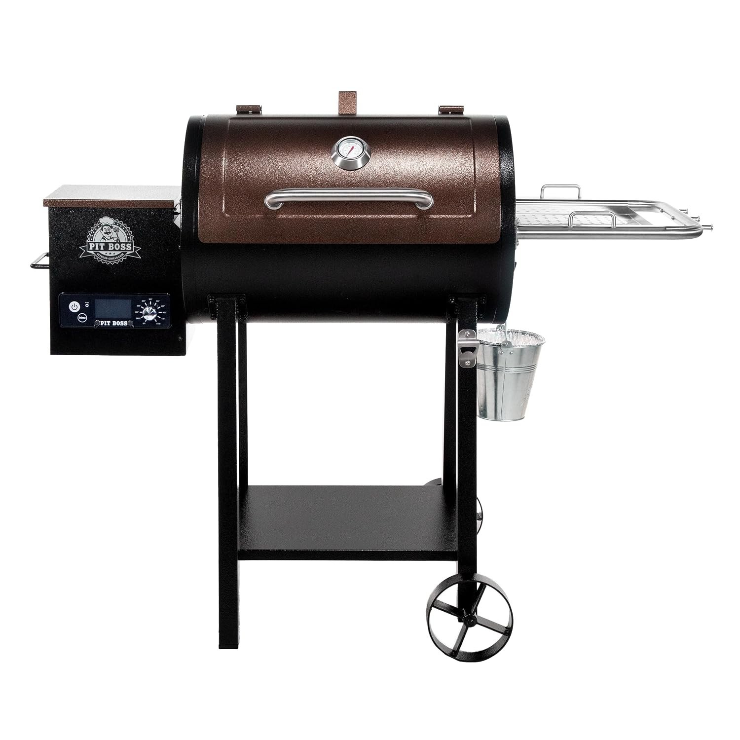 Pit Boss 440 Mahogany Series Wood Pellet Grill & Smoker with Flame Broiler 