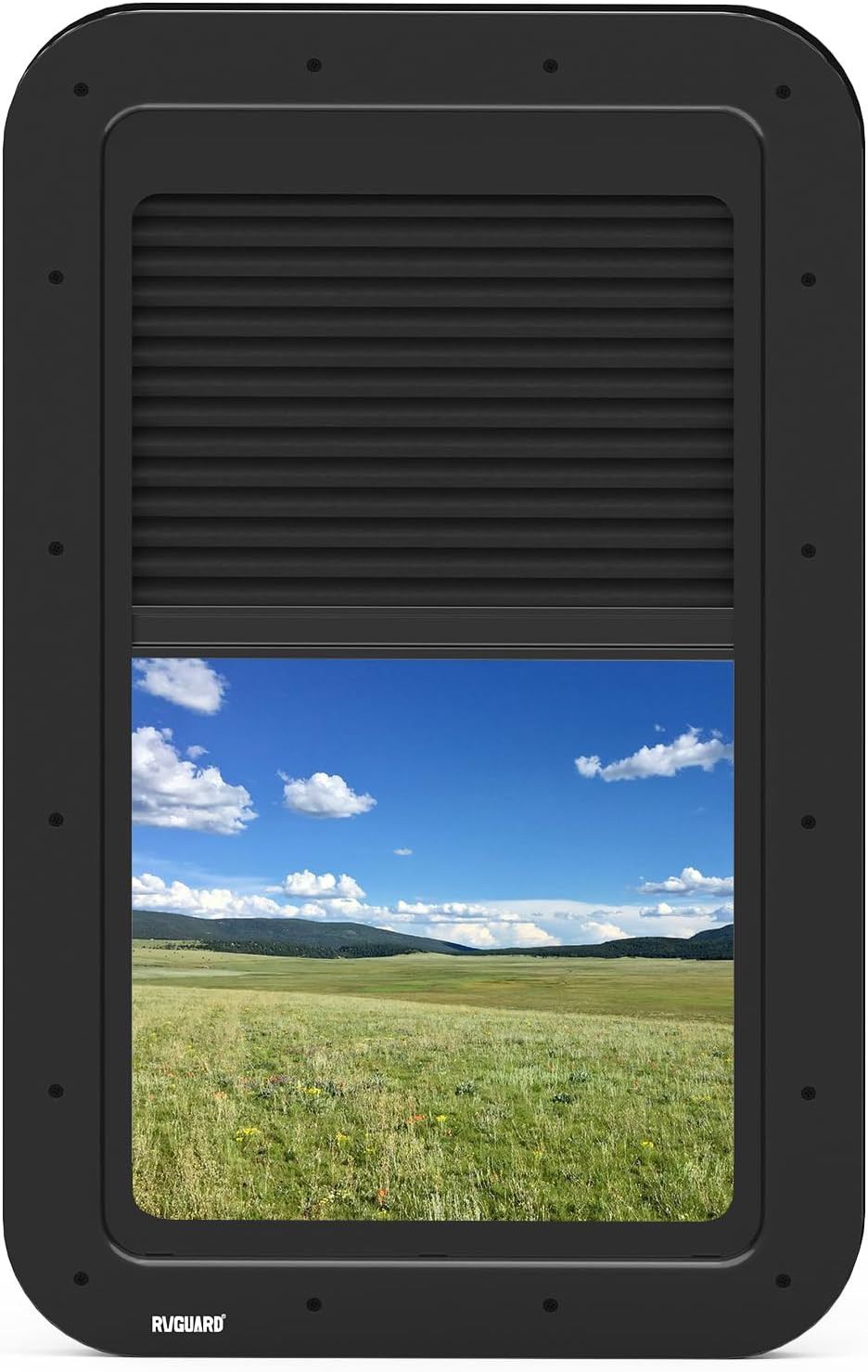 Integrated RV Door Window 15.7X24.7X1.78 in RV Entry Window Kit