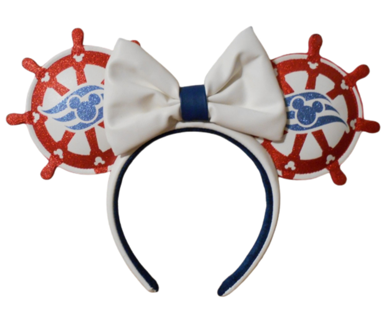Disney Cruise Line DCL Ship Wheel Mickey & Minnie Mouse Ears Headband NEW NWT