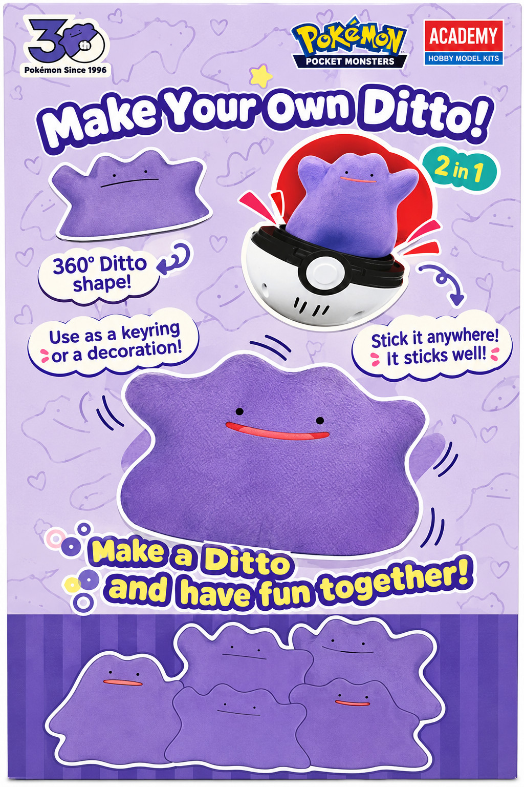 Pokemon Ditto Set of 3 Exclusive Korea