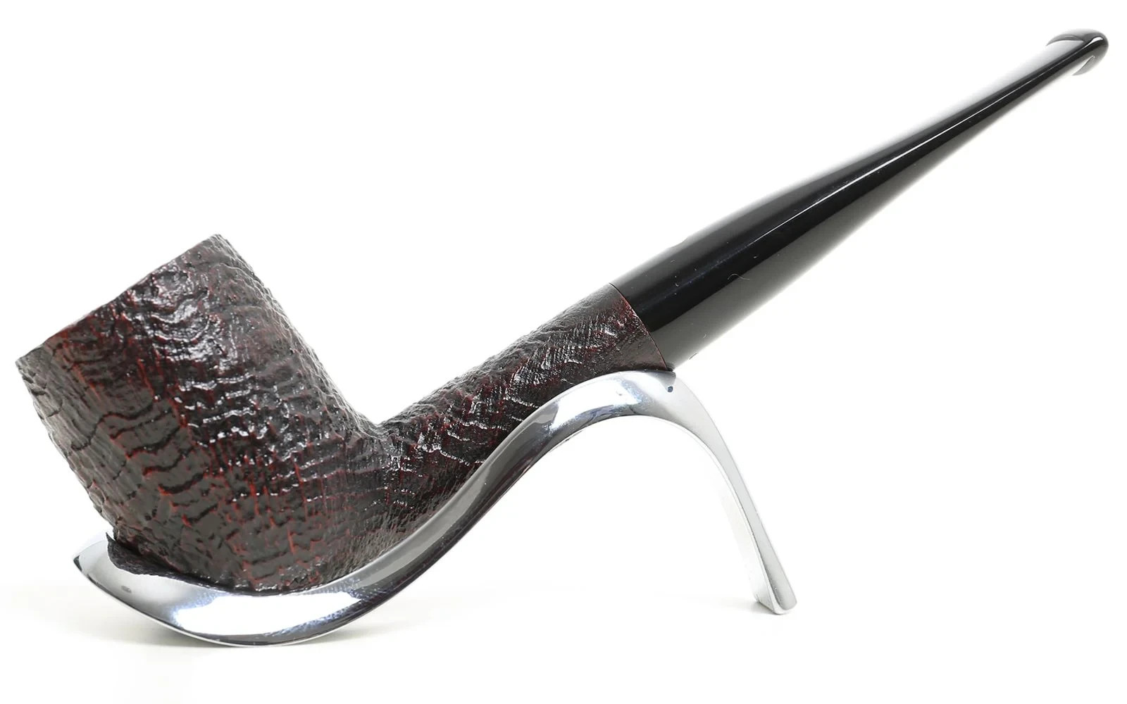 Savinelli Punto Oro Gold Sandblasted Pipe Model 104 (Billiard Straight) | No. 258