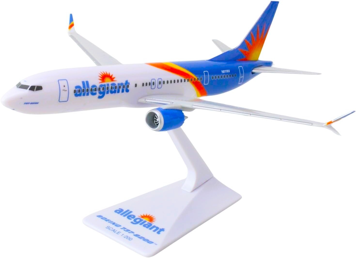 Skymarks SKR4010 Allegiant Air Boeing 737-800 N811NV Desk 1/200 Model Airplane