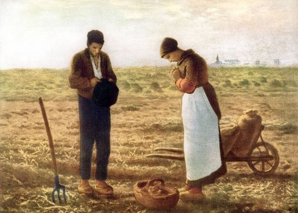 The Angelus by Jean-Francois Millet Art Print 5x7\