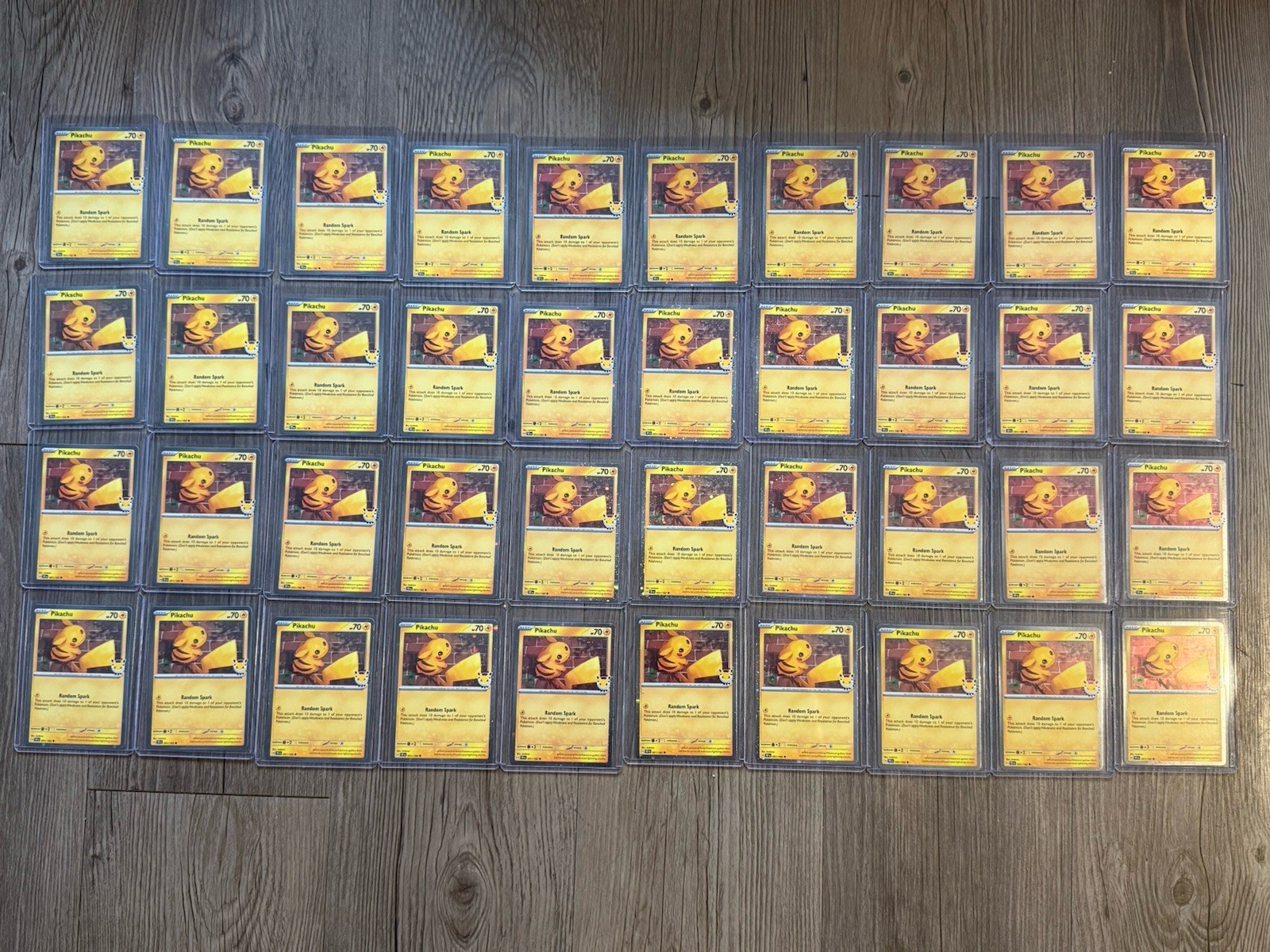 Pikachu - Pokemon Day 2026 Promo Cosmos Holo 051/162 Lot of 40