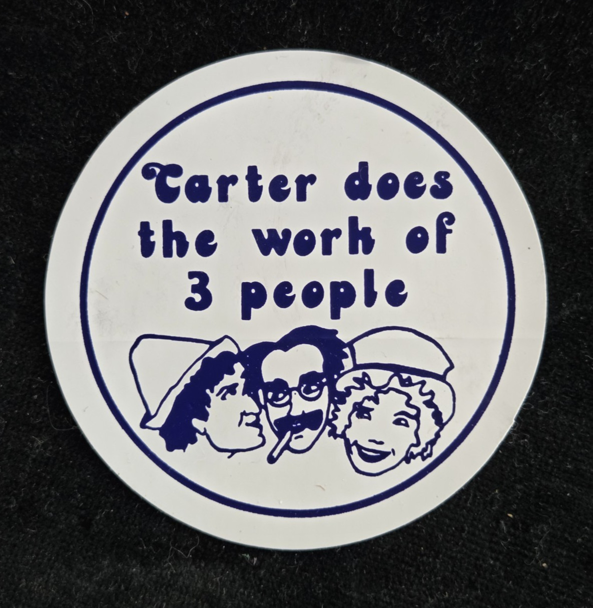 Vintage 1970s Jimmy Carter Doing Work 3 People Marx Brothers 3\