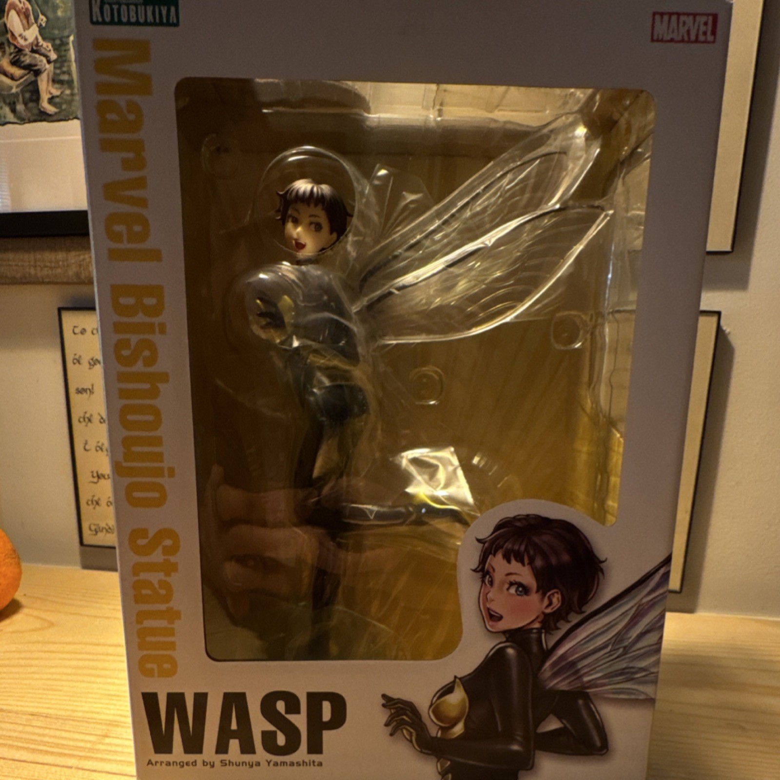 Kotobukiya Marvel Bishoujo Wasp Statue Arranged by Shunya Yamashita Boxed