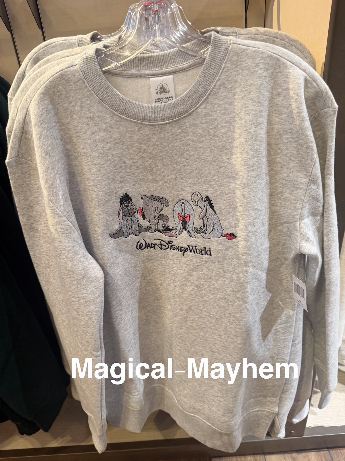 Disney Parks Eeyore Sweatshirt Walt Disney World 2026 Size S