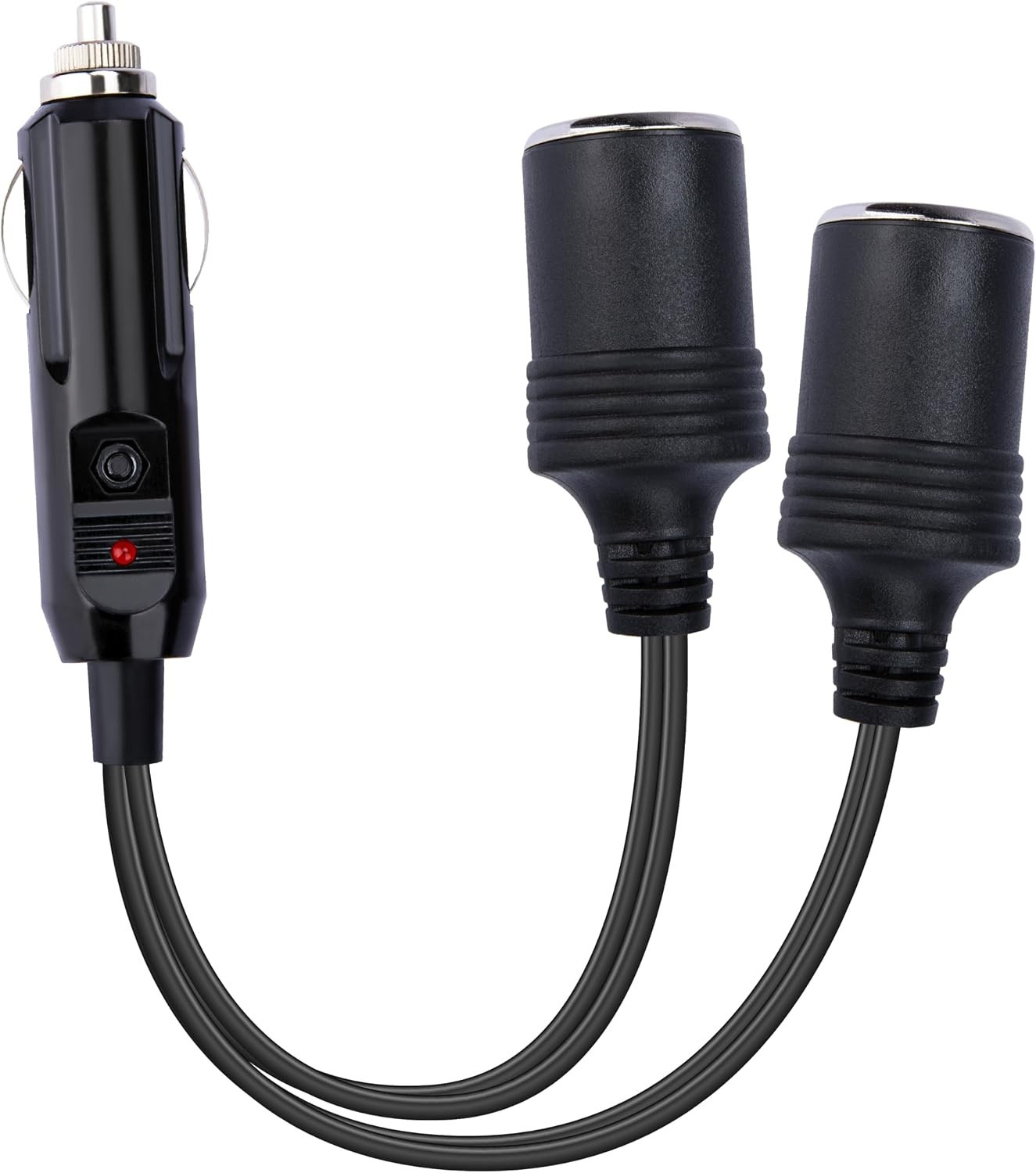 12V Double Cigarette Lighter Adapter, 1 to 2 Car Cigarette Lighters Splitter 2 S