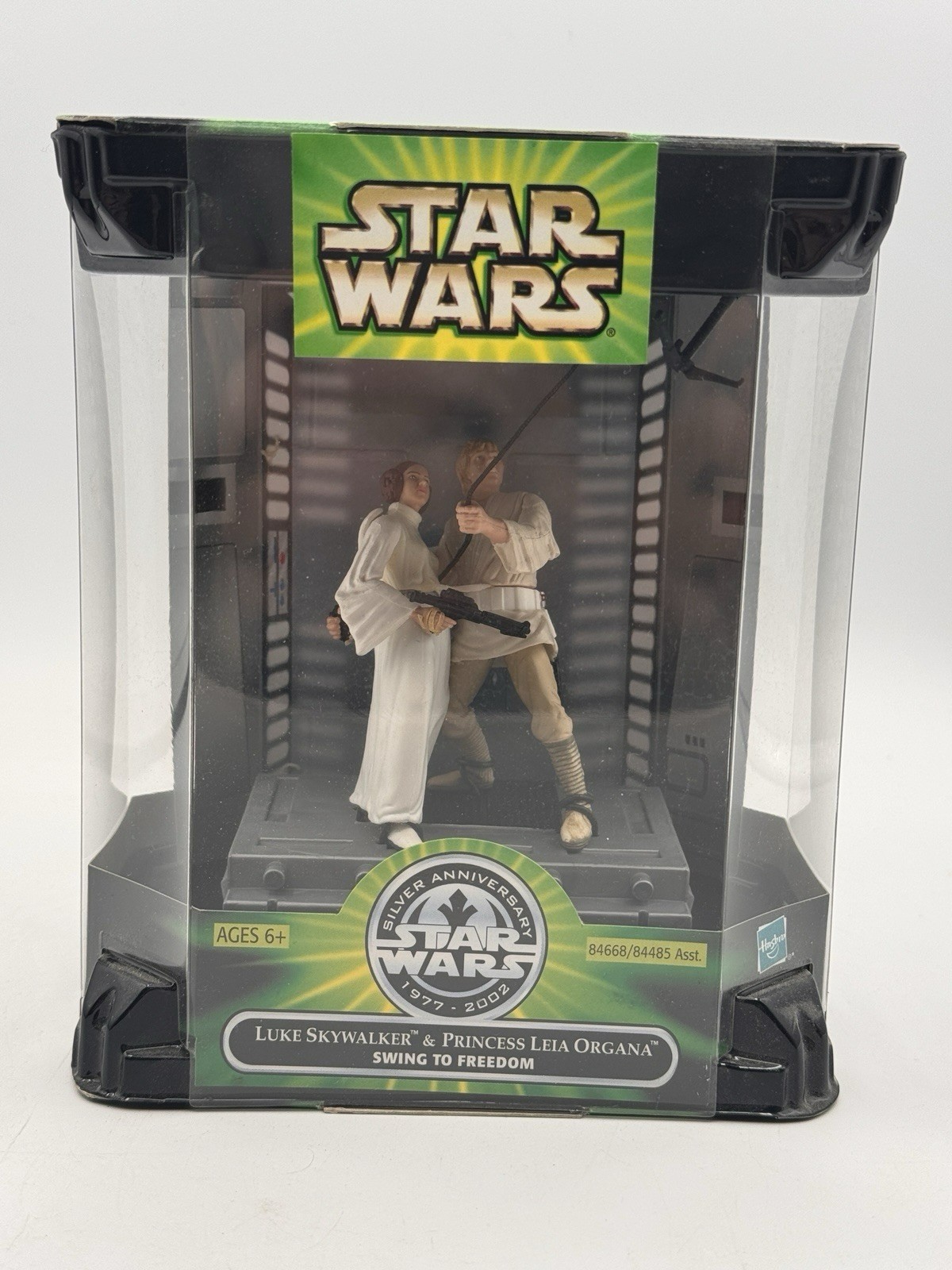 2001 Hasbro Power of the Force Skywalker/Leia Swing to Freedom Sealed Set