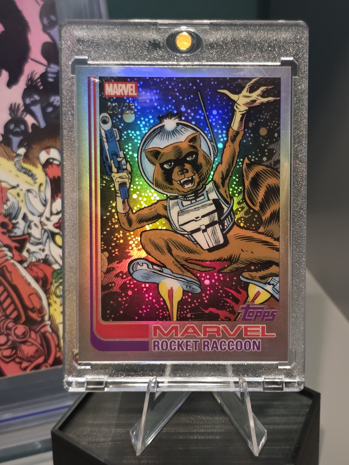 2026 Topps Chrome Marvel Rocket Raccoon Patrimony 23/25