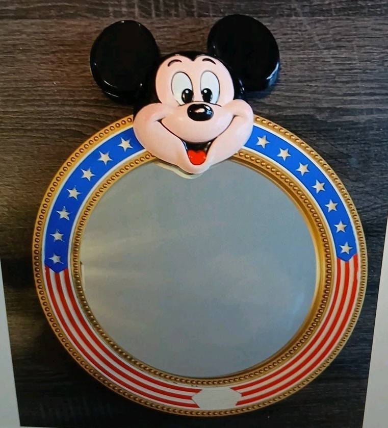 Vintage Walt Disney Mickey Mouse Patriotic Themed Mirror By Sentinel Creations Vintage Walt Disney Mickey Mouse Patriotic Themed Mirror By Sentinel Creations