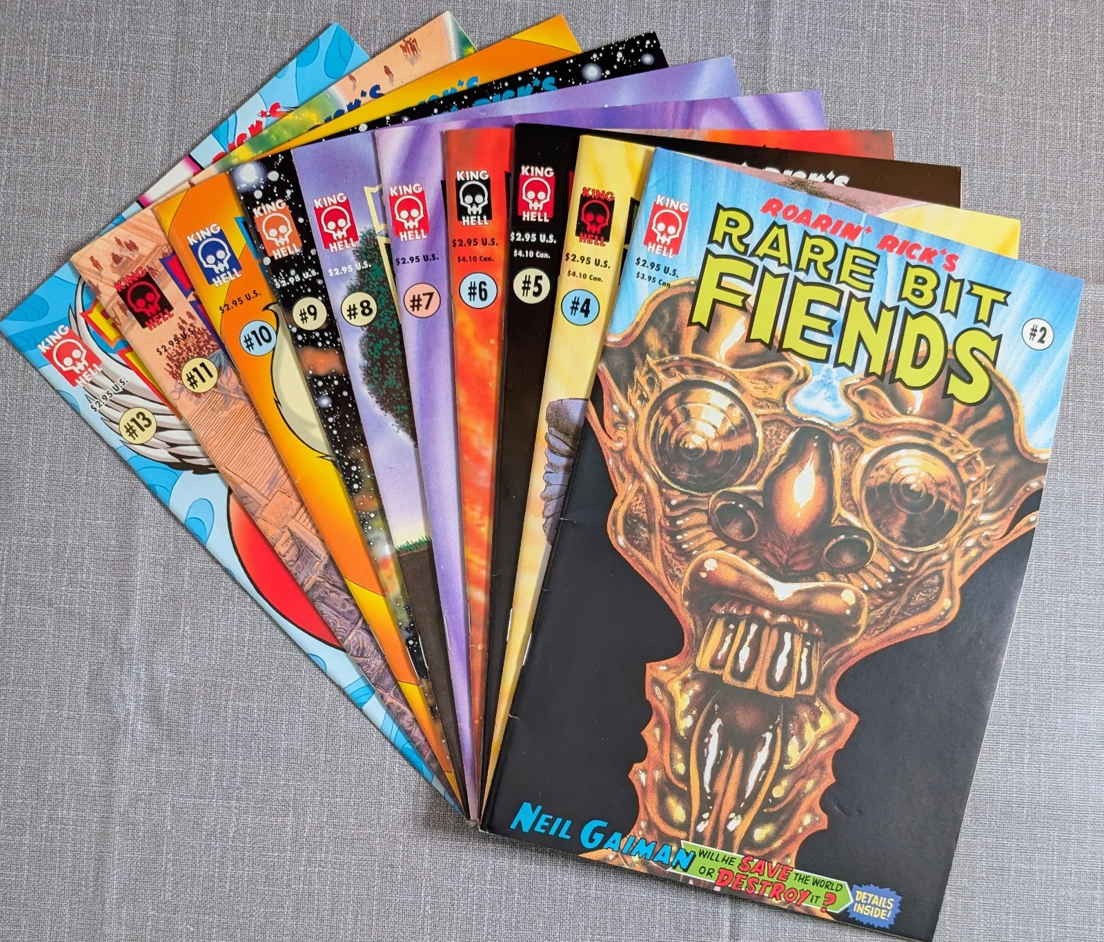 ROARIN RICK\'S RARE BIT FIENDS 2 4 5 6 7 8 9 10 11 13 RICK VEITCH KING HELL NM
