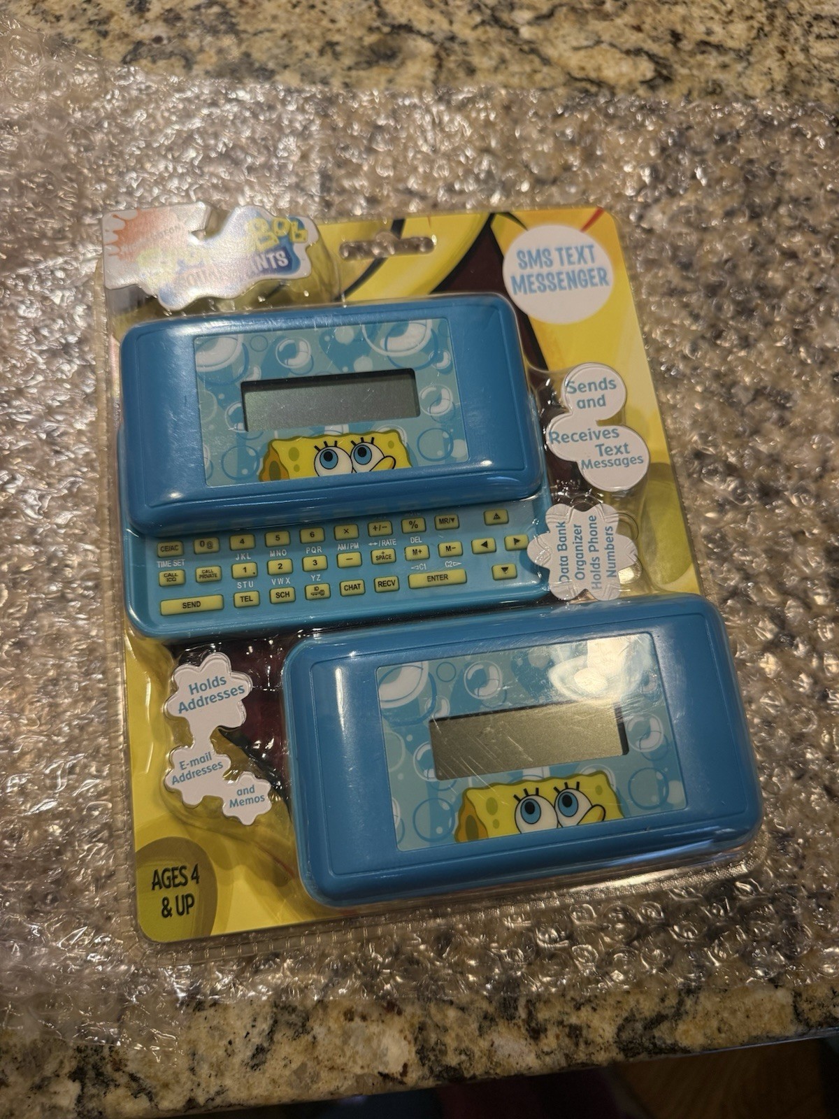 Sealed NIP SpongeBob SquarePants SMS Messenger 2009 Sakar 2009