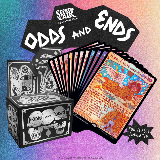 MTG Secret Lair Commander Deck: Odds and Ends | Sealed | PRESALE Ships October ✅