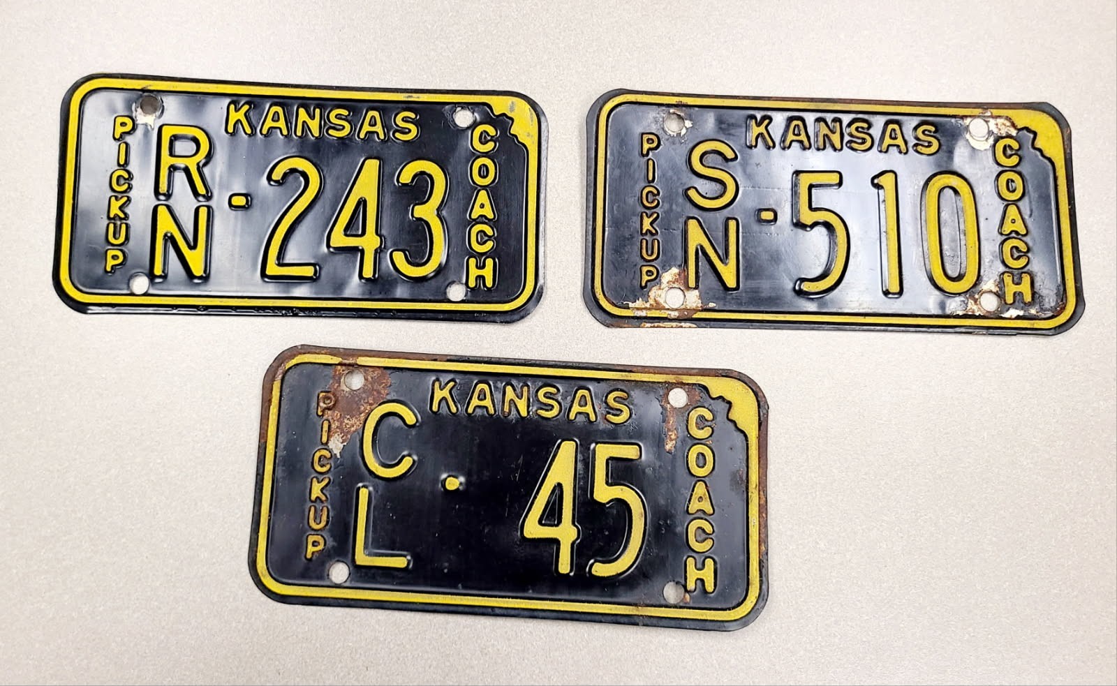 1968 Kansas Coach License Plate