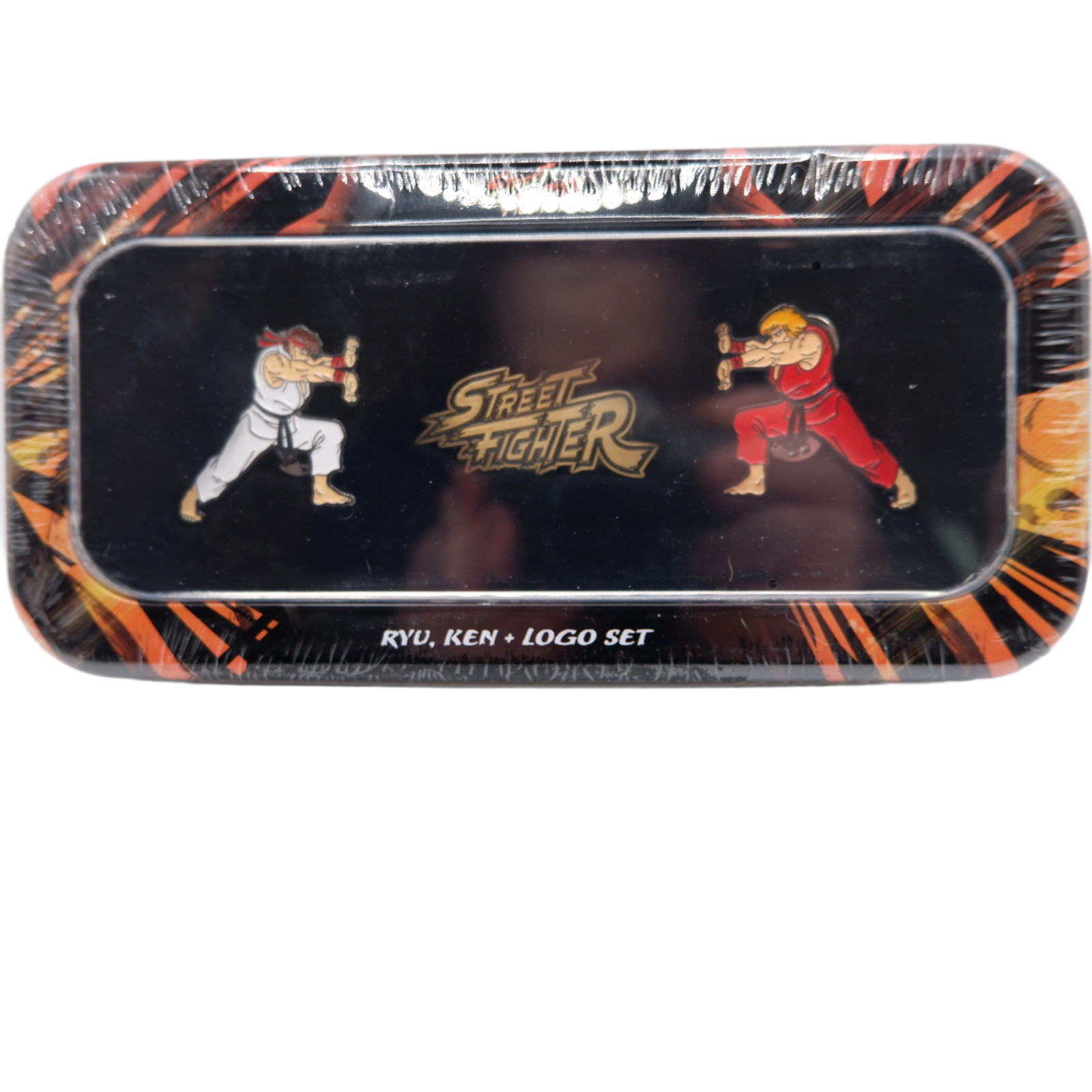 Official Street Fighter Ryu, Ken & Logo Enamel Pin Badge Collectors Set – 3 Pins